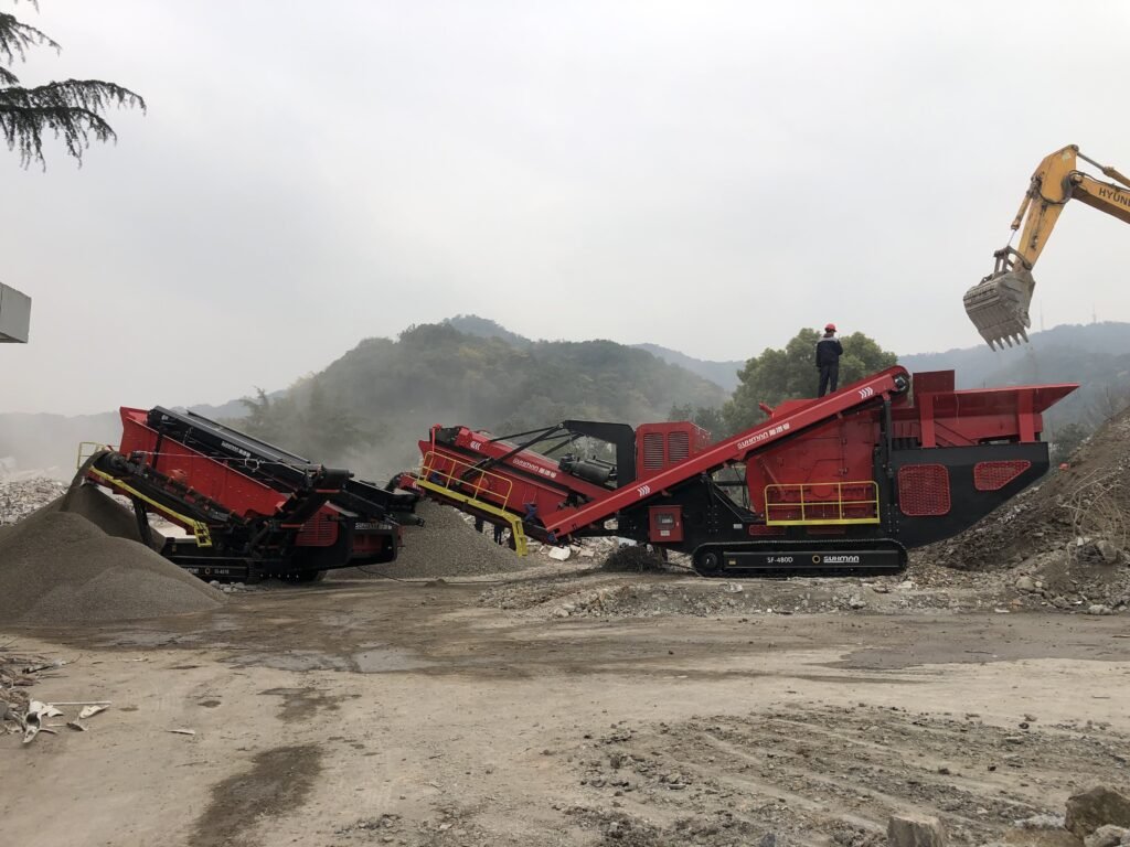 SF-380D Mobile Impact Crusher for Sale - 150-180 TPH Horizontal Impact Crusher